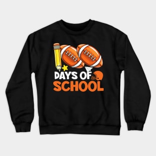 100 days of school teacher student outfit Crewneck Sweatshirt